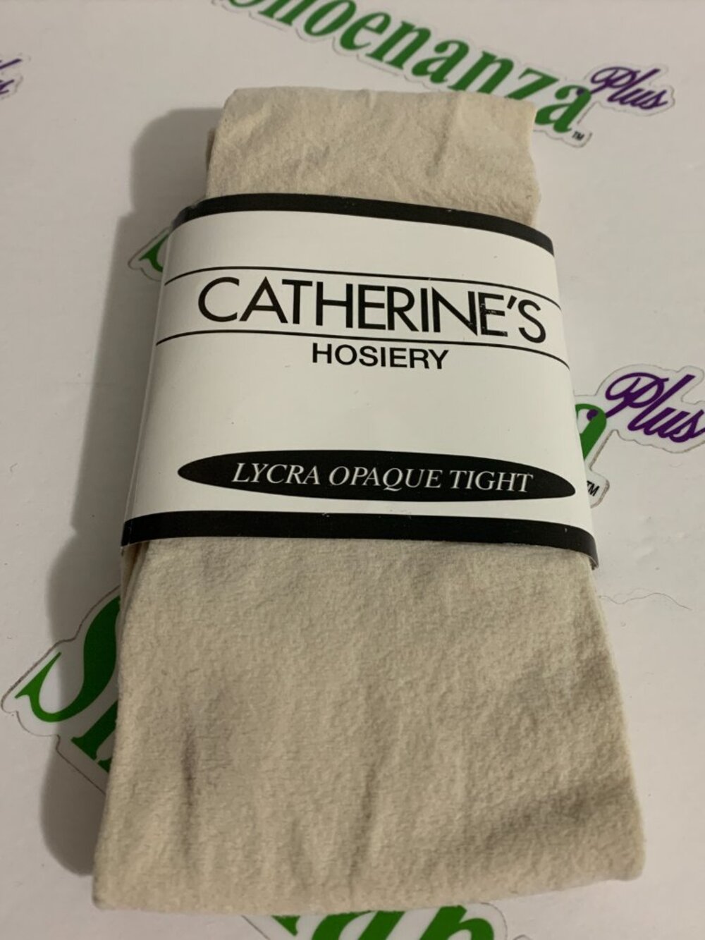 Catherines Tights Opaque Lycra 40 Denier Hosiery Linen Plus Size 5X 6X